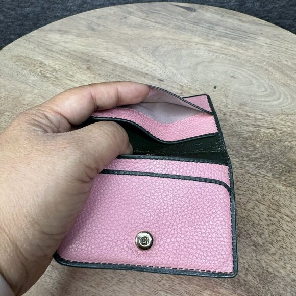 Kate‎ Spade New York Pink Pebbled Leather Bi-Fold Wallet Card holder - Picture 5 of 10